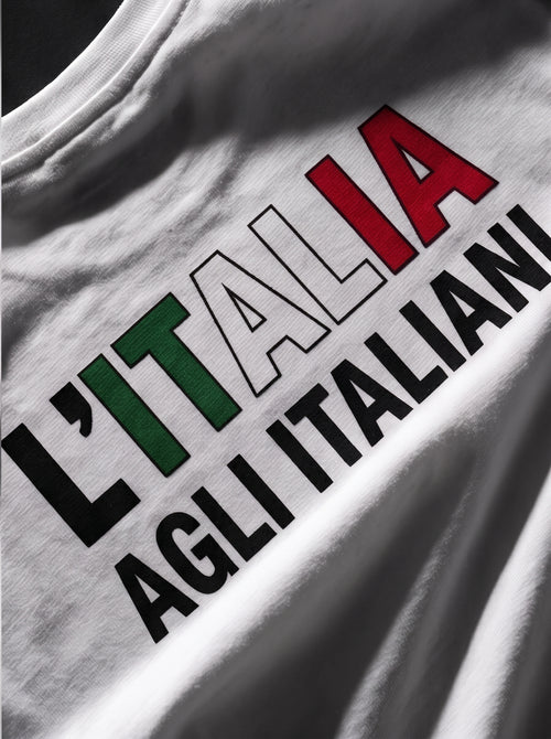 Maglietta Tricolore "L'Italia agli Italiani" — 1861