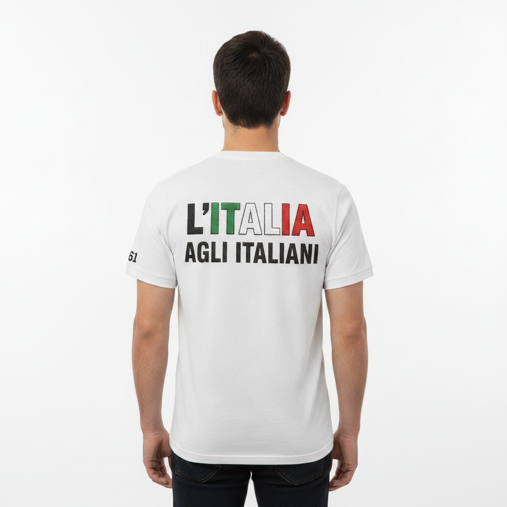Maglietta Tricolore "L'Italia agli Italiani" — 1861